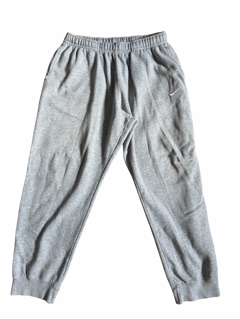 Nike Light Heather Gray Athletic Joggers